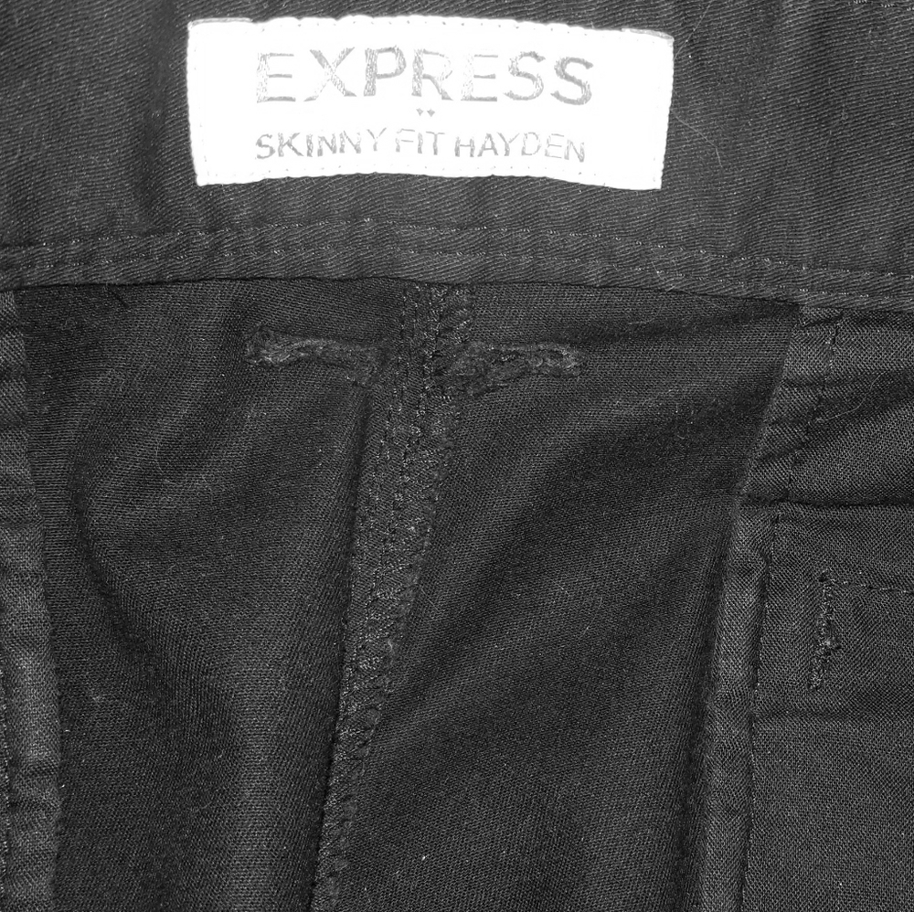 Express Skinny Fit Black Slacks/ Khakis